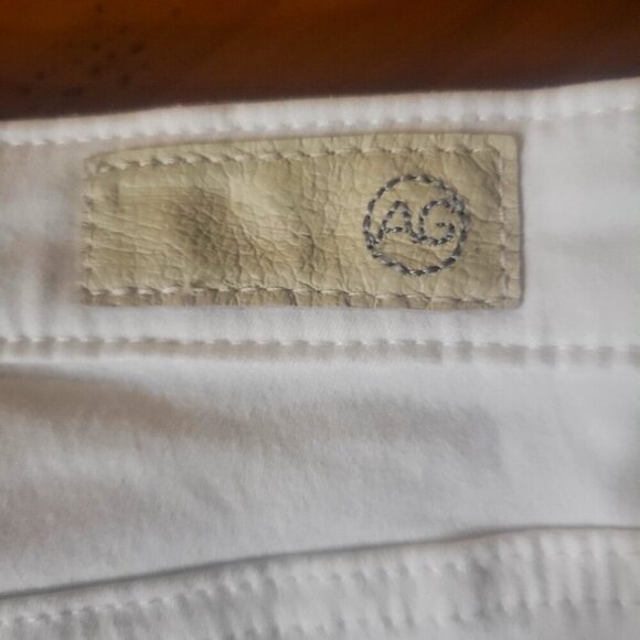 Like New! AG Abby Ankle Midrise Super Skinny Jean White - Size 31R - Picture 5 of 11